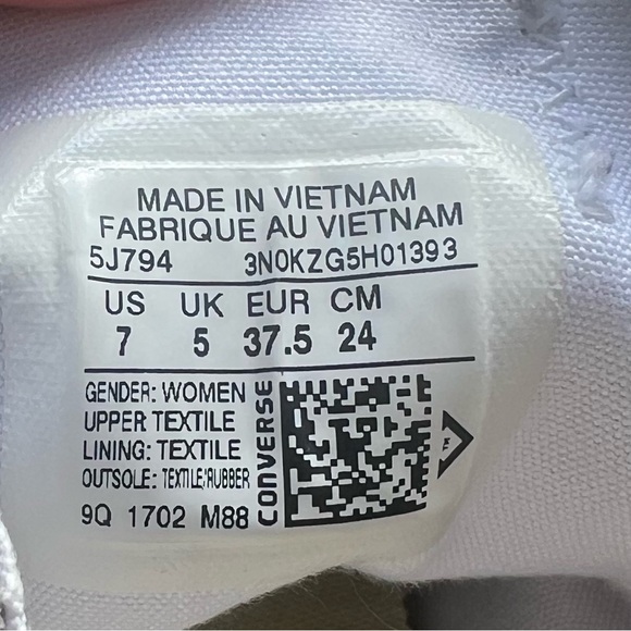 CONVERSE ALL STAR GRAY SNEAKERS  SIZE 7 - Picture 9 of 10